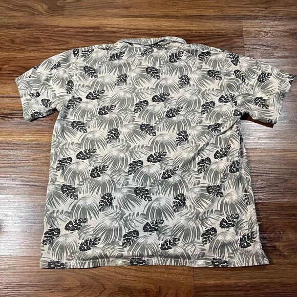 Thread Wave Polo Shirt Short Sleeve Lightweight Casual Cotton Floral Men's Large - Picture 8 of 8